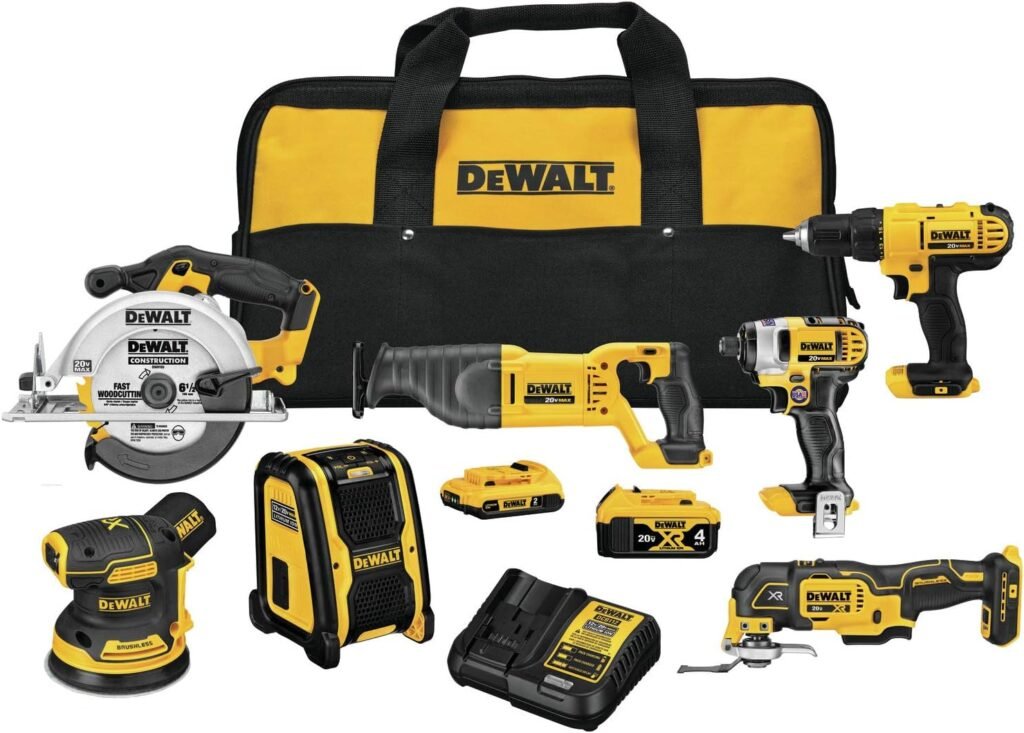 DEWALT 20V MAX* Cordless Drill Combo Kit, 7-Tool (DCK771D1M1)