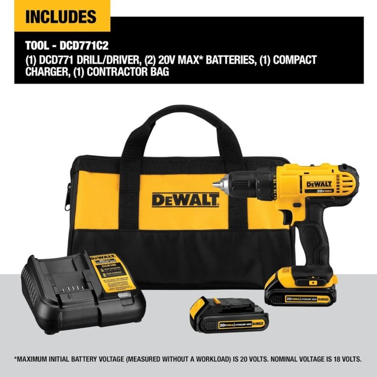 DEWALT 20V Max Cordless Drill Kit review