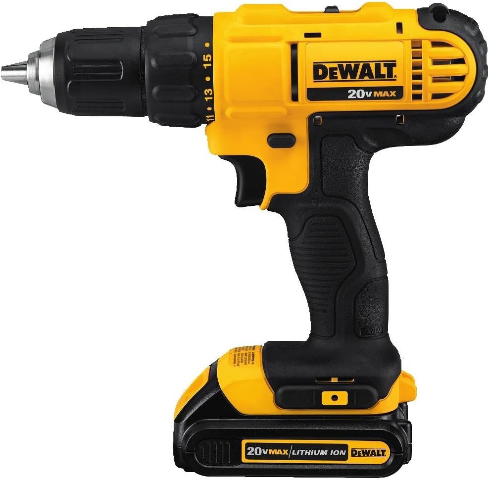 DEWALT 20V MAX Cordless Drill/Driver with 15-Piece Drive Tool Accessory Set (DCD771C2  DWMT73807)