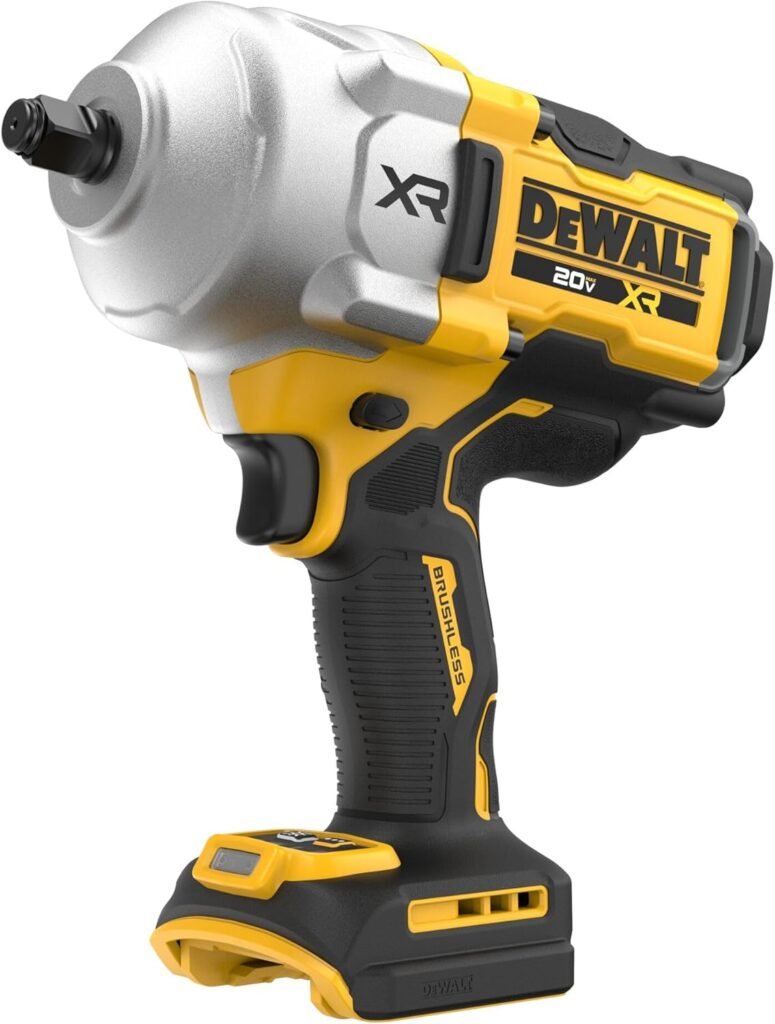 DEWALT 20V MAX Cordless Impact Wrench, 1/2 Hog Ring, High Torque, Brushless, Bare Tool Only (DCF961B)