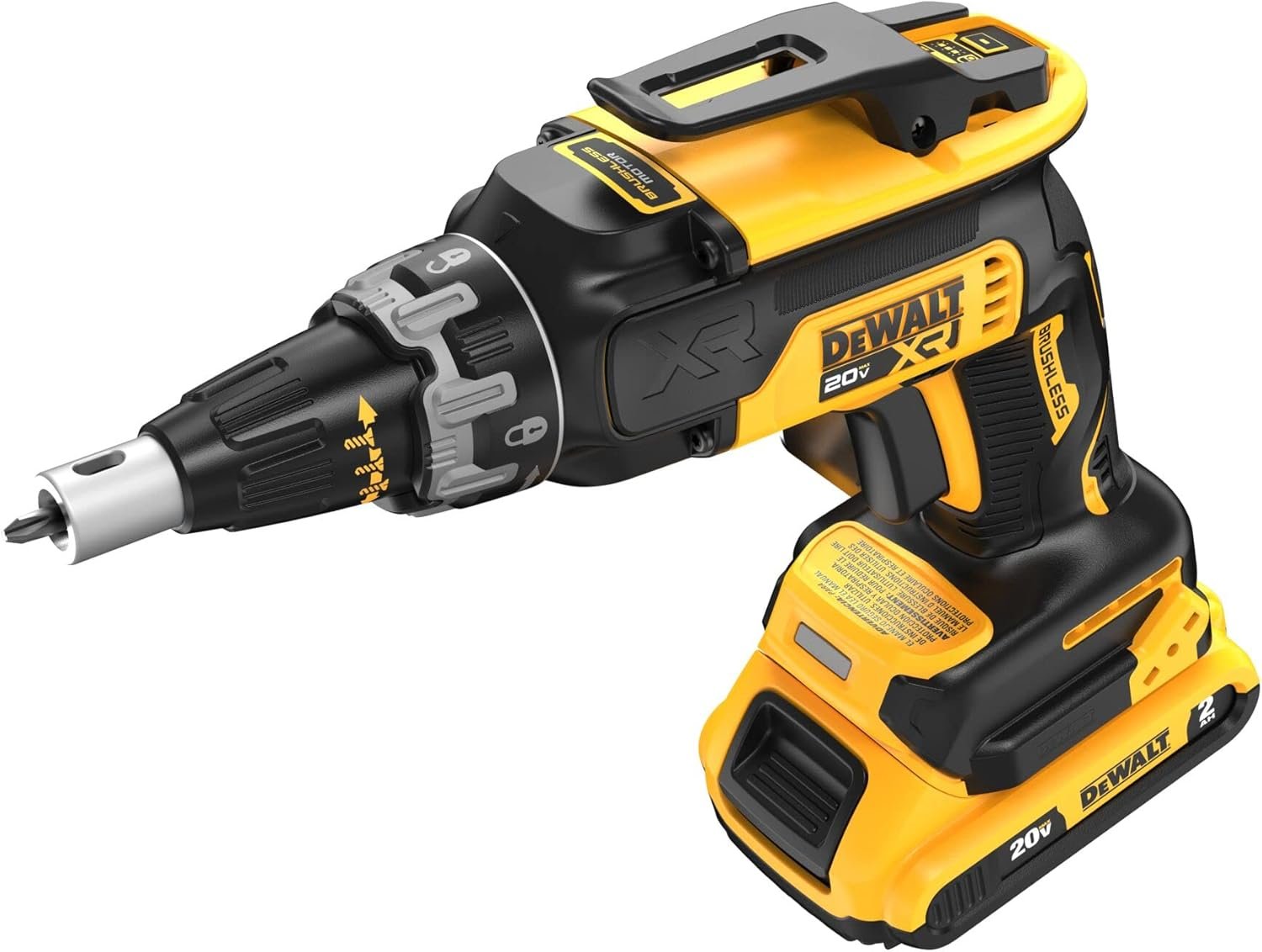 DEWALT 20V Max Drywall Screwgun with (2) 2Ah Batteries and Charger (DCF630D2)