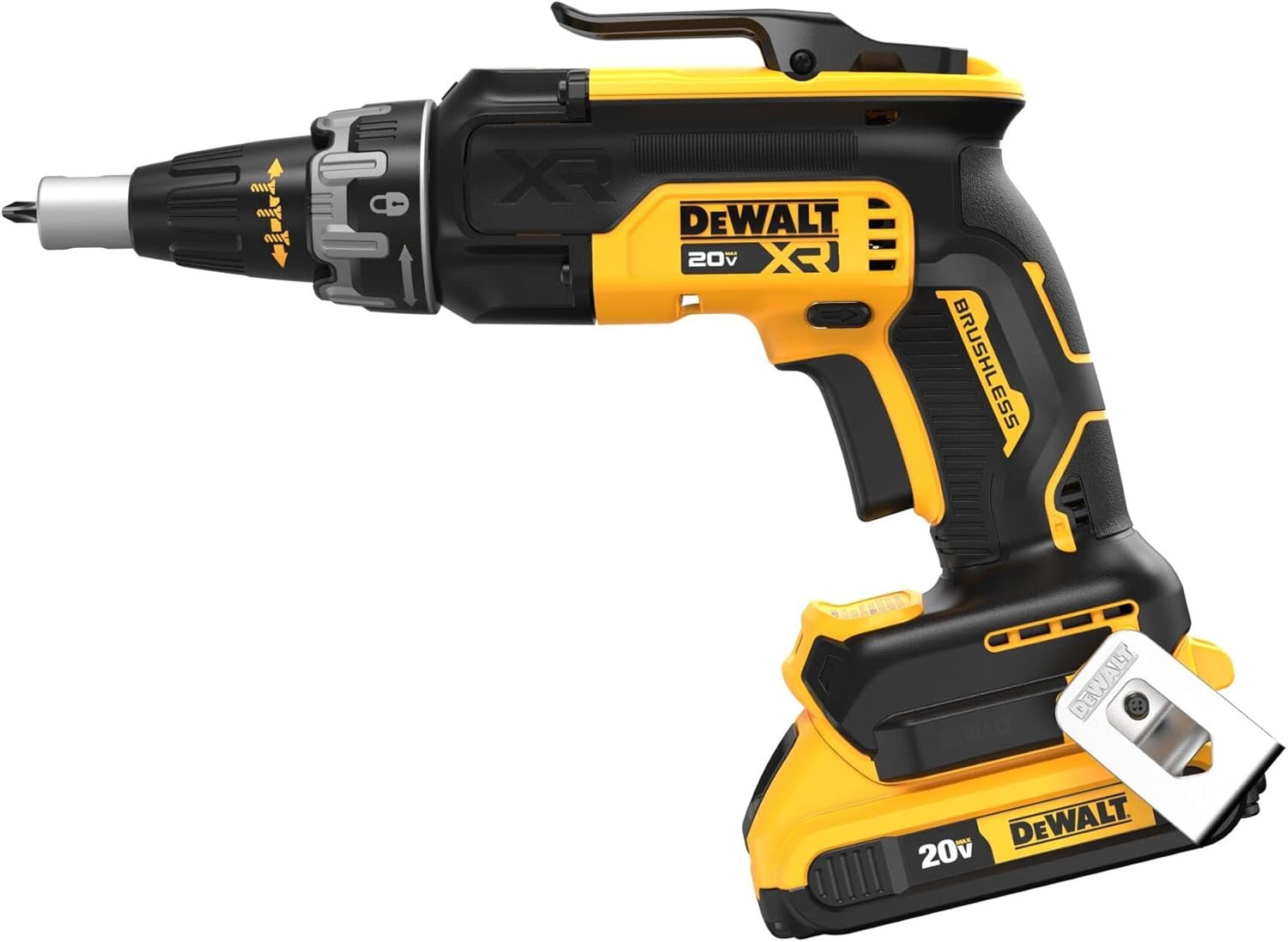 DEWALT 20V Max Drywall Screwgun with (2) 2Ah Batteries and Charger (DCF630D2)