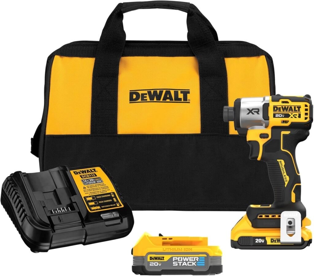 DEWALT 20V MAX Impact Driver, Cordless, 3-Speed, Battery and Charger Included (DCF845D1E1)