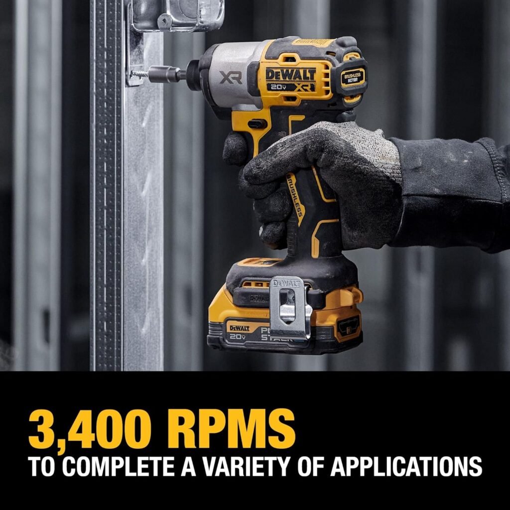 DEWALT 20V MAX Impact Driver, Cordless, 3-Speed, Battery and Charger Included (DCF845D1E1)