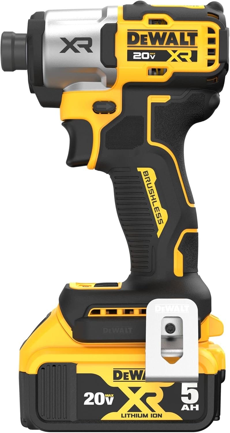 DEWALT 20V MAX Impact Driver, Cordless, 3-Speed, Battery and Charger Included (DCF845P1)