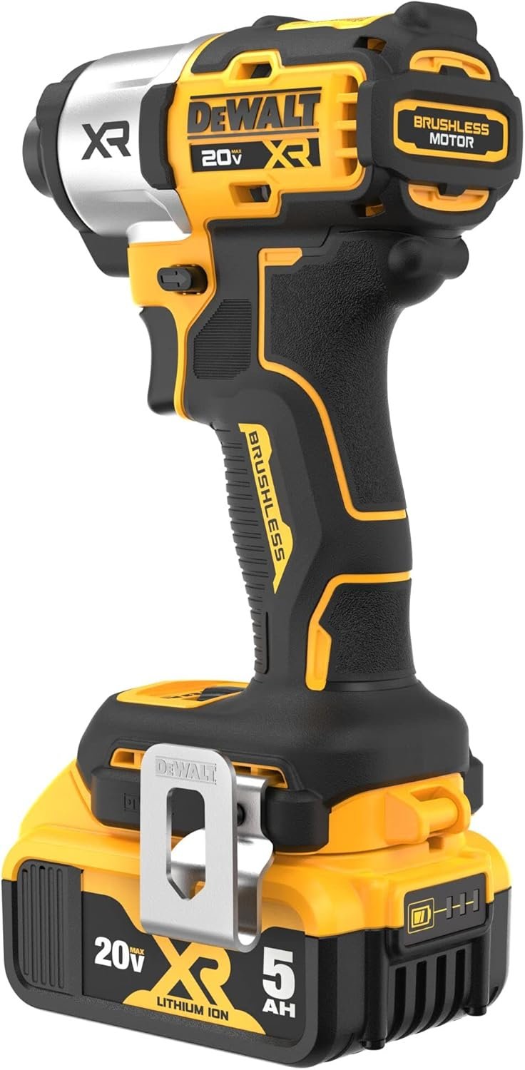 DEWALT 20V MAX Impact Driver, Cordless, 3-Speed, Battery and Charger Included (DCF845P1)