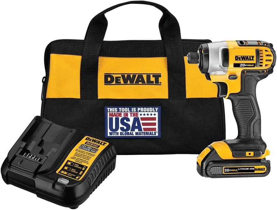 DEWALT 20V MAX Impact Driver Kit, 1/4-Inch, Battery and Charger Included (DCF885C1) DEWALT 20V MAX Impact Driver Kit, 1/4-Inch, Battery and Charger Included (DCF885C1)