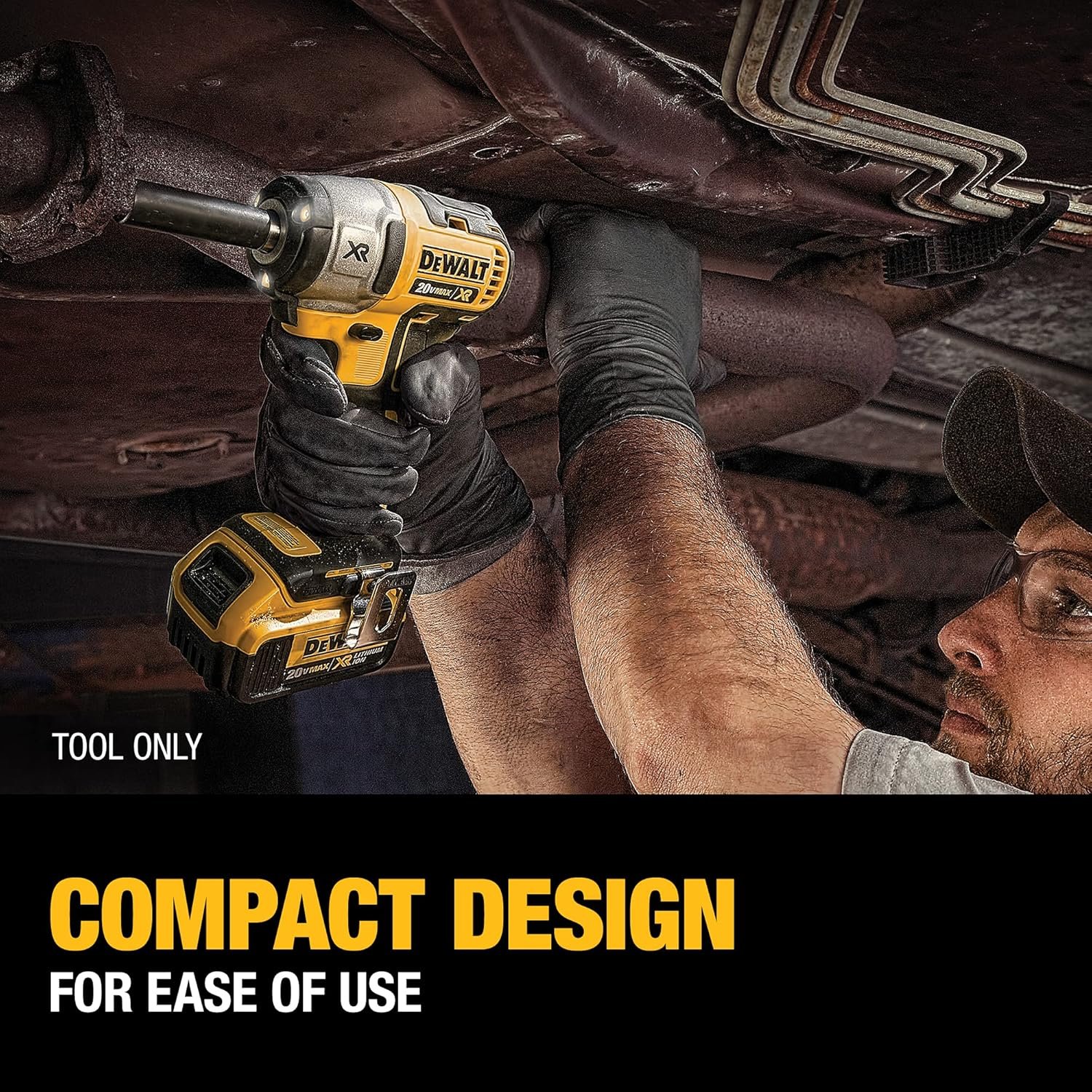 DEWALT 20V MAX* XR Cordless Impact Wrench, 3/8-Inch, Tool Only (DCF890B)