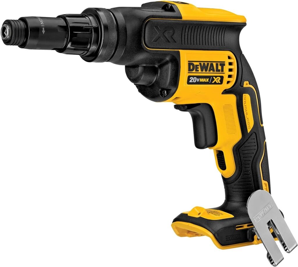 DEWALT 20V MAX XR Screw Gun, Versa-Clutch, Adjustable Torque, Tool Only (DCF622B)