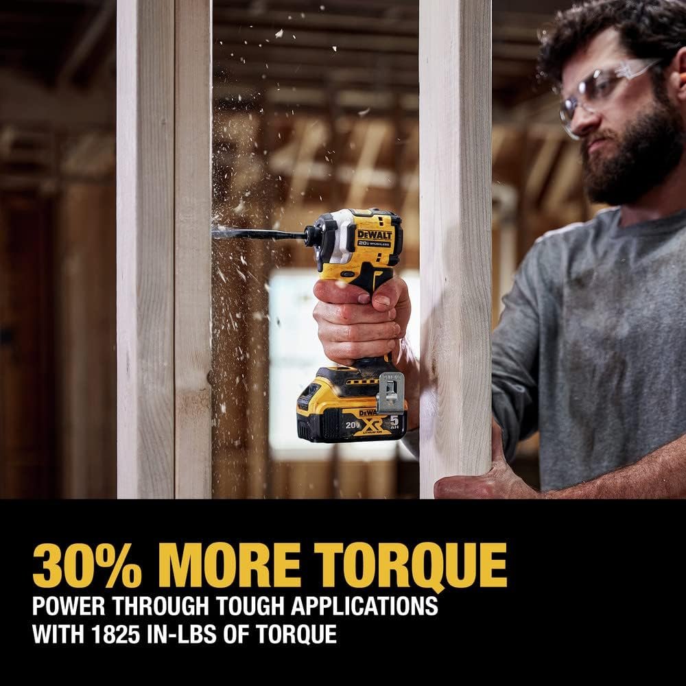 DEWALT ATOMIC 20V MAX 1/4 in. Brushless Cordless Impact Driver Kit with Battery and Charger Included (DCF850P1)