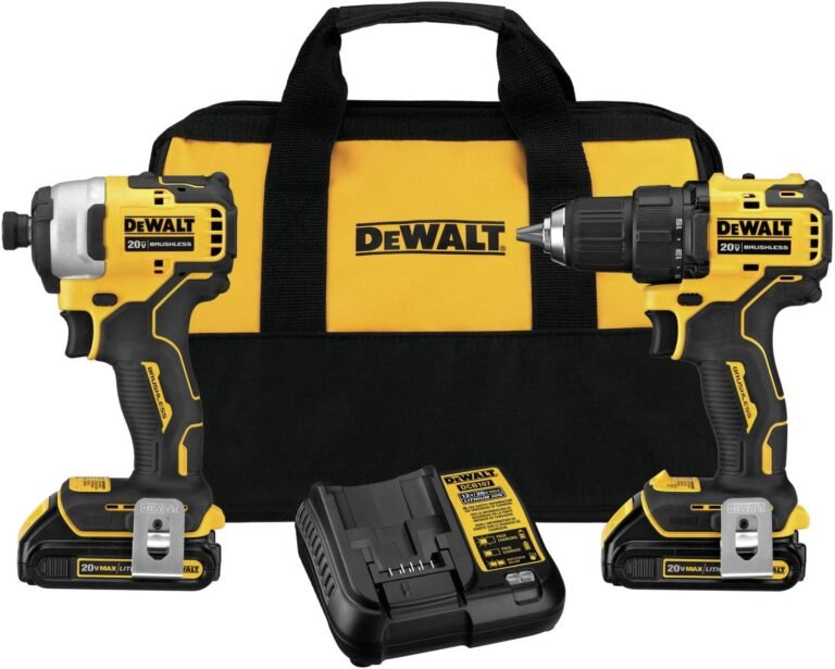 DEWALT ATOMIC 20V MAX Cordless Drill Combo Kit Review