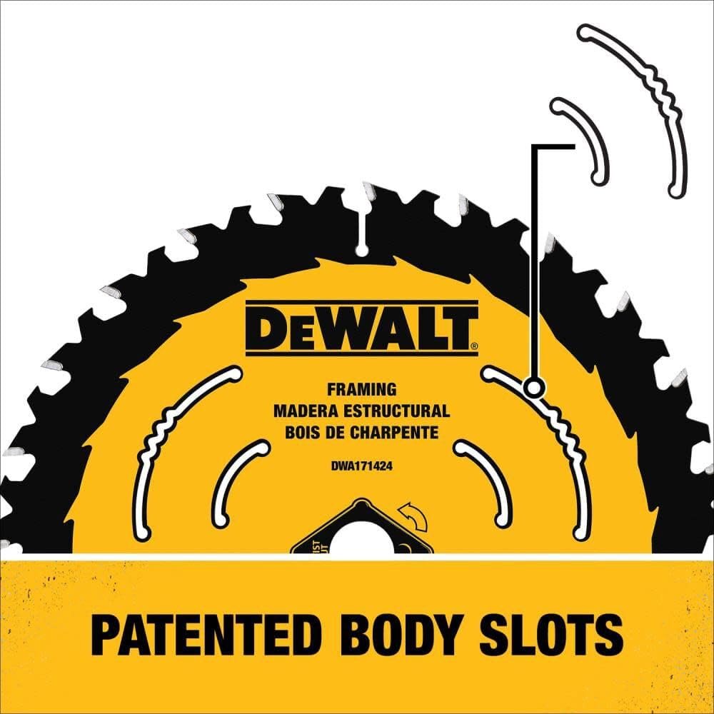 DEWALT Circular Saw Blade, 8 1/4 Inch, 40 Tooth, Cross Cutting (DWA181440)