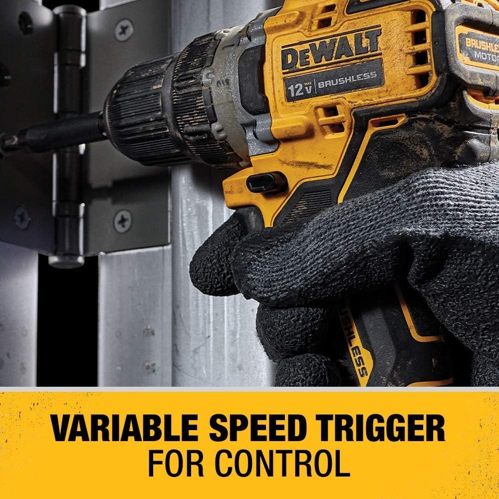 Dewalt DCD701F2R XTREME 12V MAX Brushless Lithium-Ion 3/8 in. Cordless Drill Driver Kit (2 Ah) (Renewed)
