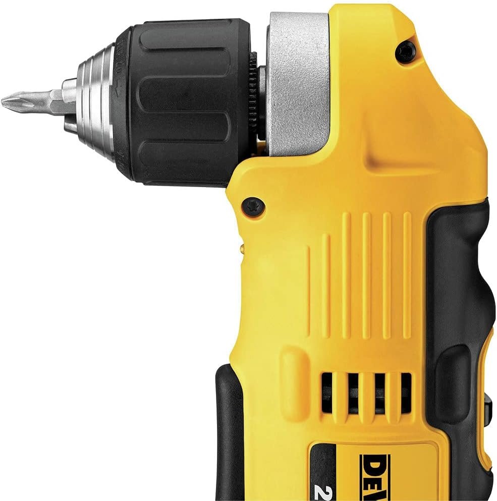 DEWALT DCD740C1 Right Angle Drill Kit, Yellow, 0.5