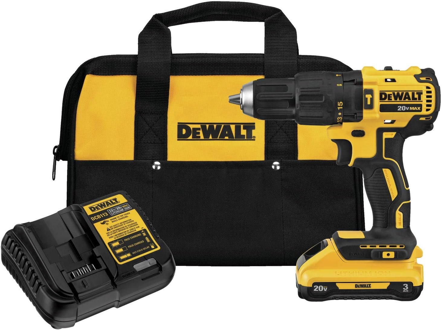 DEWALT DCD778L1 20V Max* Cordless Compact Hammer Drill/Driver