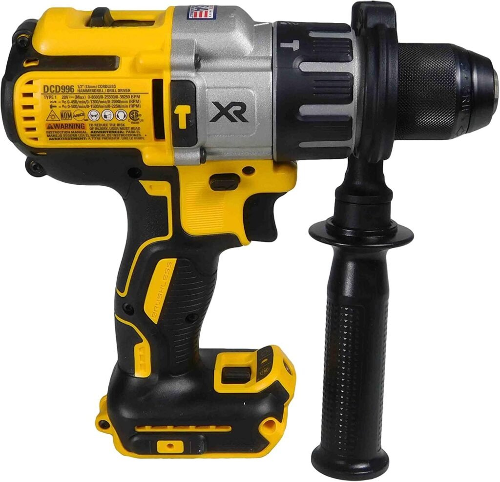 Dewalt DCD996B 20V MAX 1/2 3-Speed Cordless Brushless Hammer Drill