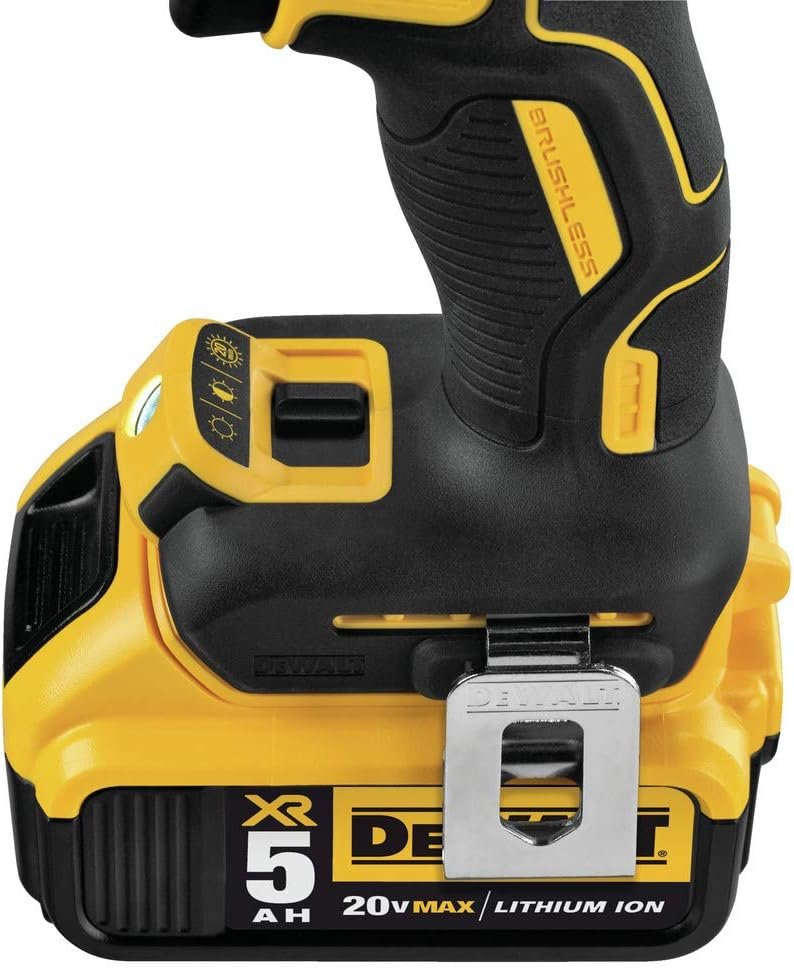 DEWALT DCD996P2R 20V MAX XR Cordless Lithium-Ion 1/2 in. Brushless 3-Speed Drill Driver Kit with (2) 5.0 Ah Battery Packs (Renewed)