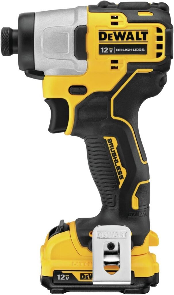 Dewalt DCF801F2R XTREME 12V MAX Brushless Lithium-Ion 1/4 in. Cordless Impact Driver Kit (2 Ah) (Renewed)