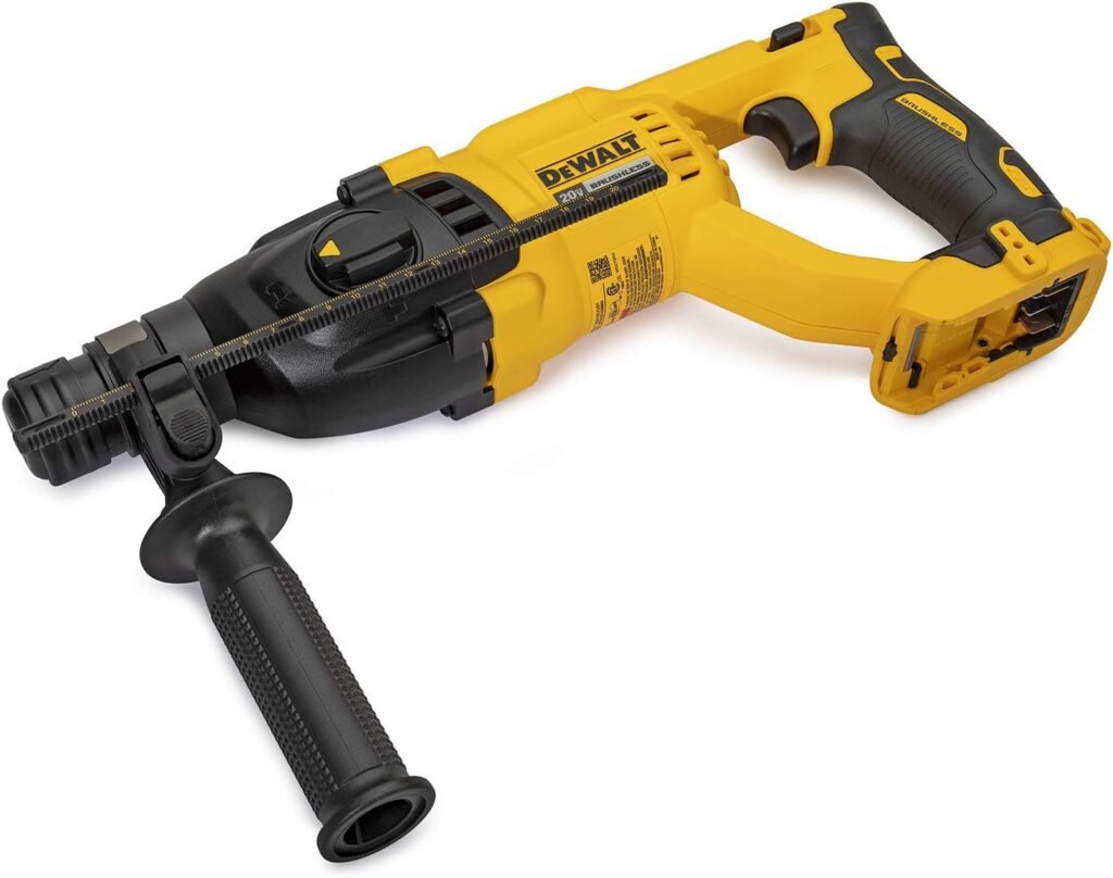 DEWALT DCH133B 20V Max XR Brushless 1” D-Handle Rotary Hammer Drill (Tool Only) (Renewed)