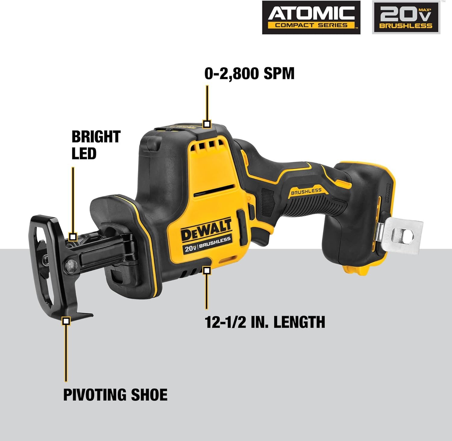 DEWALT DCK489D2 ATOMIC 20V MAX* Brushless Cordless 4-Tool Combo Kit