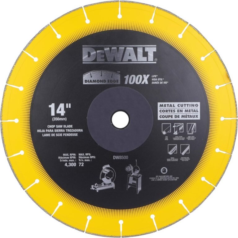 DeWalt DW8500 Metal Cutting Saw Blade Review