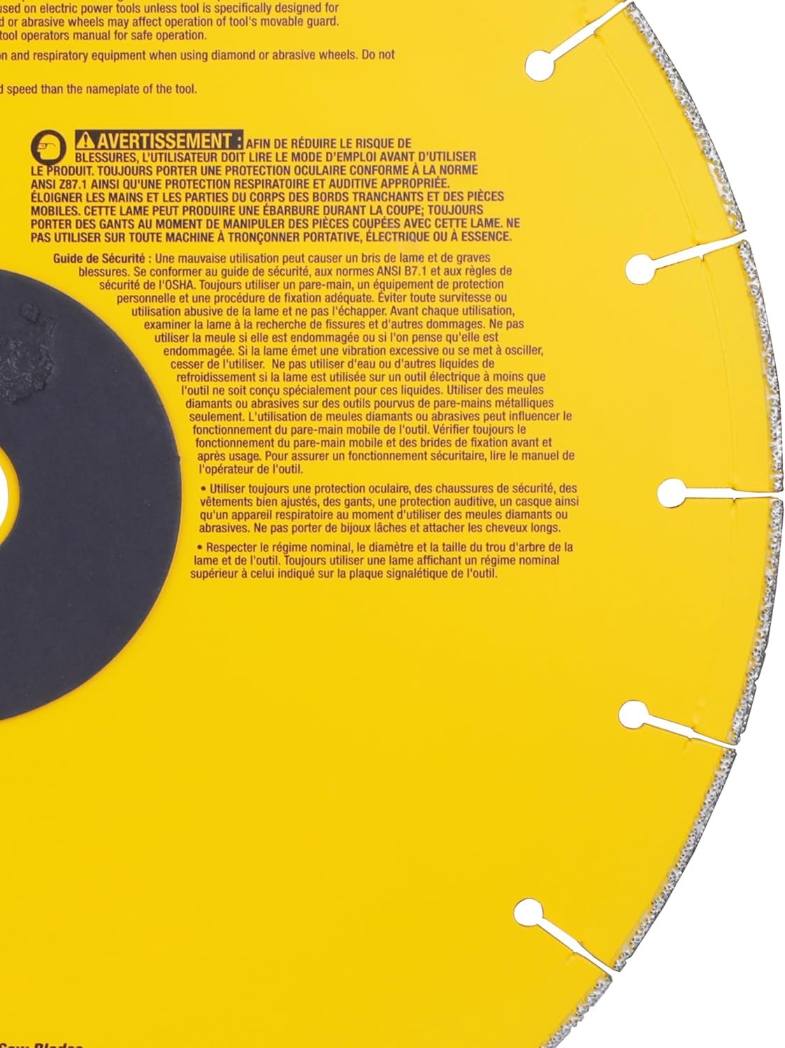 DeWalt DW8500 14 x 1 Diamond Edge Ferrous Metal Cutting Chop Saw Blade