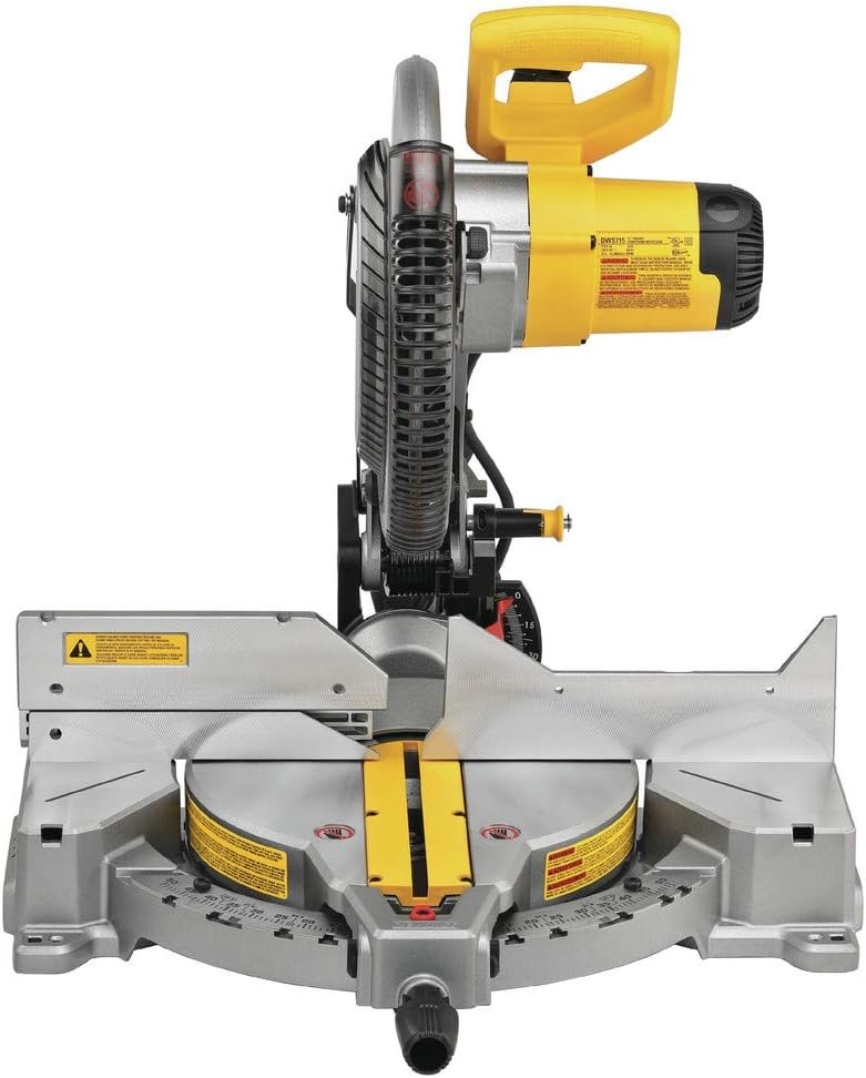 Dewalt DWS715R 15 Amp Single Bevel Compound 12 in. Miter Saw (Renewed)
