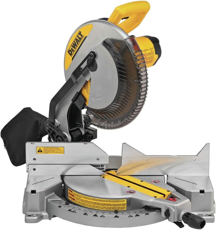 Dewalt DWS715R 15 Amp Single Bevel Compound 12 in. Miter Saw (Renewed)