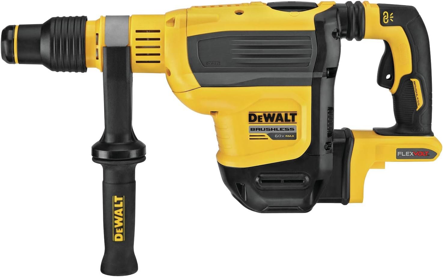 DEWALT FLEXVOLT 60V MAX* Rotary Hammer Drill, SDS Max, Brushless Combination, 1-3/4-Inch, Tool Only (DCH614B)