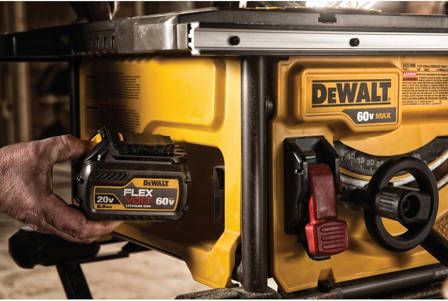 DEWALT FLEXVOLT 60V MAX* Table Saw, 8-1/4-Inch (DCS7485T1)