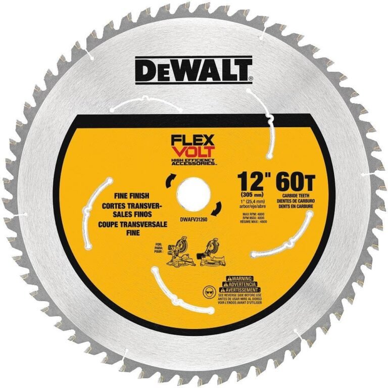 DEWALT FLEXVOLT Miter Saw Blade Review