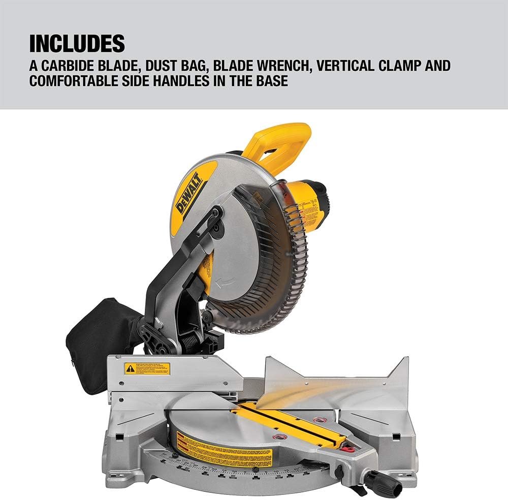 DEWALT Miter Saw Stand and 12-Inch Miter Saw Bundle | Portable, 500 lb Capacity Stand Fits All Brands