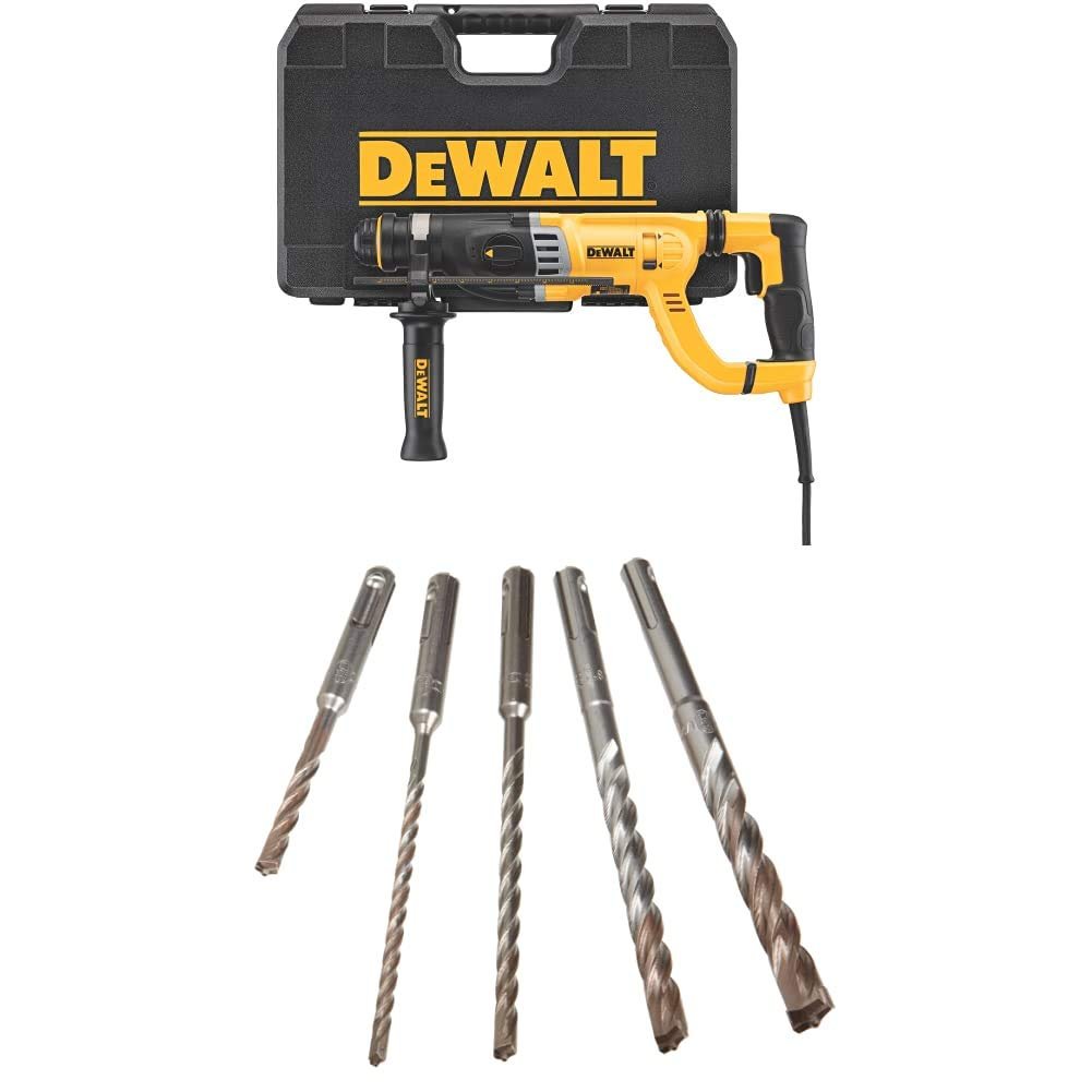 DEWALT SDS Rotary Hammer Drill, Vibration Control Shocks, Corded (D25263K)