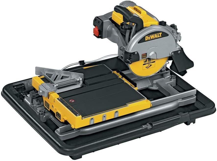 DEWALT Wet Tile Saw with Stand, 10-Inch, Corded (D24000S)