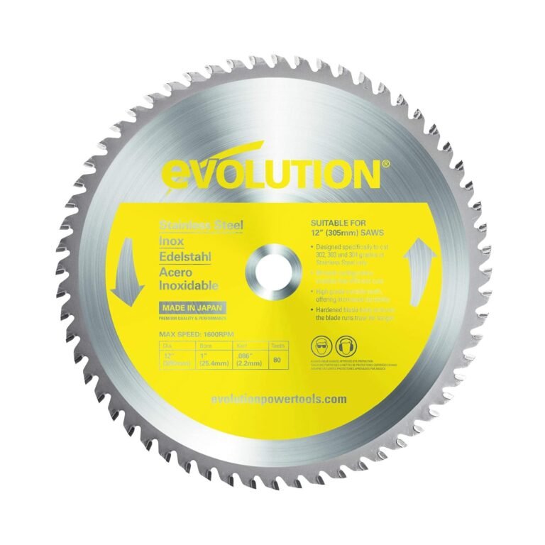 Evolution Power Tools 12BLADESS Stainless Steel Cutting Saw Blade Review