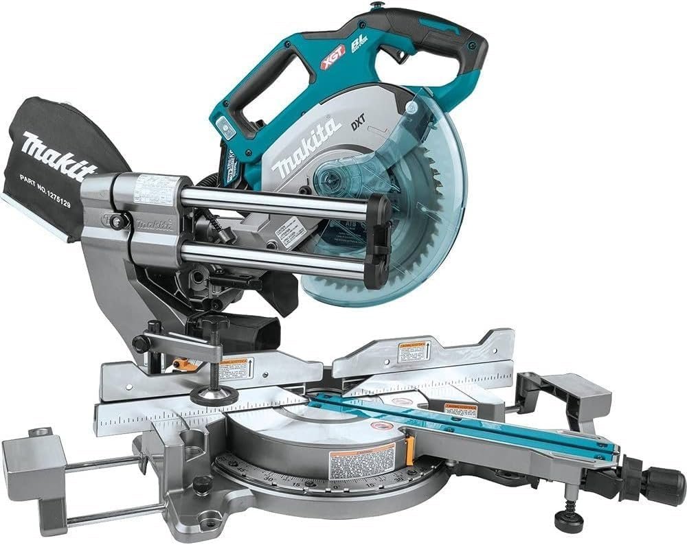 Makita 40V Max Xgt Dual Bevel Sliding Compound Miter Saw 8 1/2 inches Brushless Cordless Kit Aws Capable