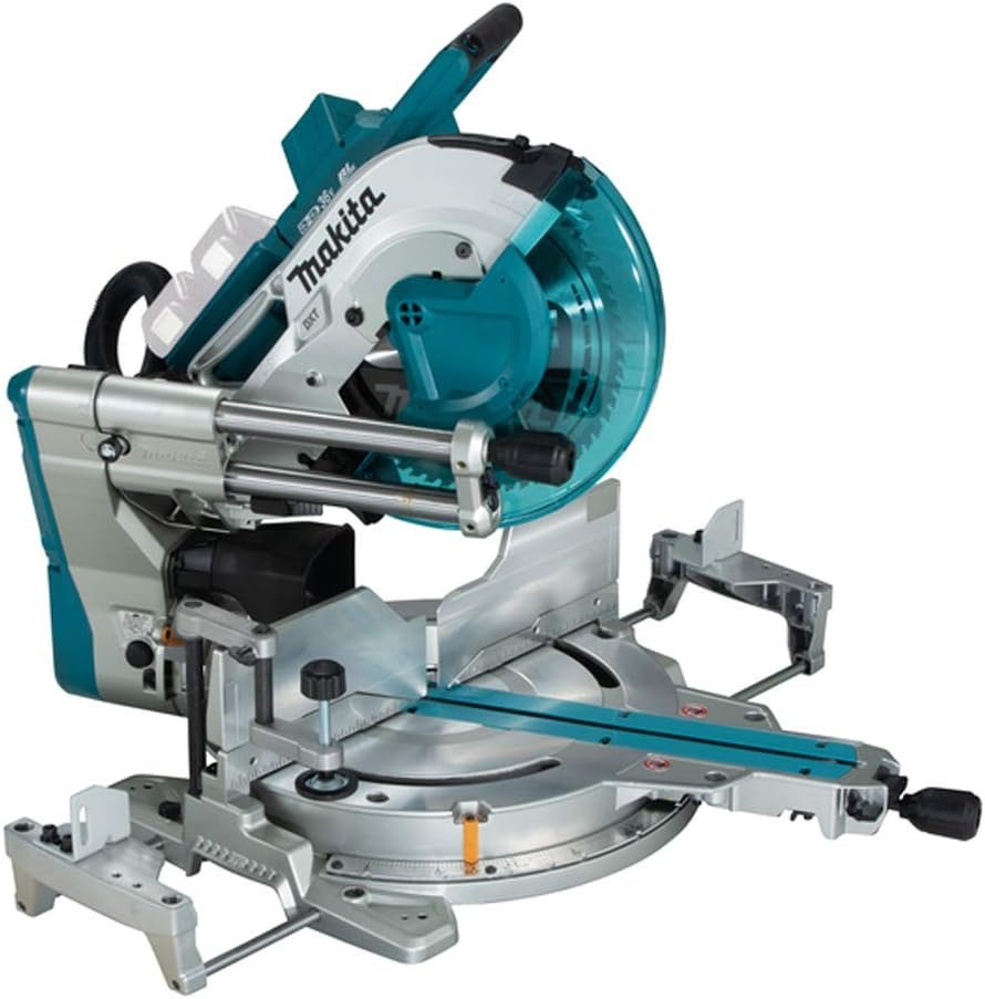 Makita DLS211ZU 36V Brushless Cordless Miter Saw, 1 Battery Required, 4.400 g/min, 305 mm Blade, AWS Equipped, Electric Brake, Laser Tracer, 92 x 382 mm Cutting at 90° Makita DLS211ZU 36V Brushless Cordless Miter Saw, 1 Battery Required, 4.400 g/min, 305 mm Blade, AWS Equipped, Electric Brake, Laser Tracer, 92 x 382 mm Cutting at 90°