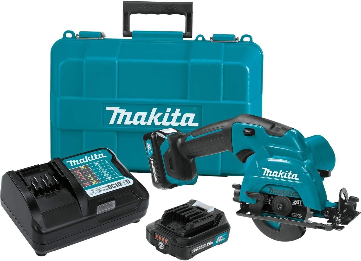 Makita SH02R1 12V max CXT® Lithium-Ion Cordless 3-3/8 Circular Saw Kit (2.0Ah)