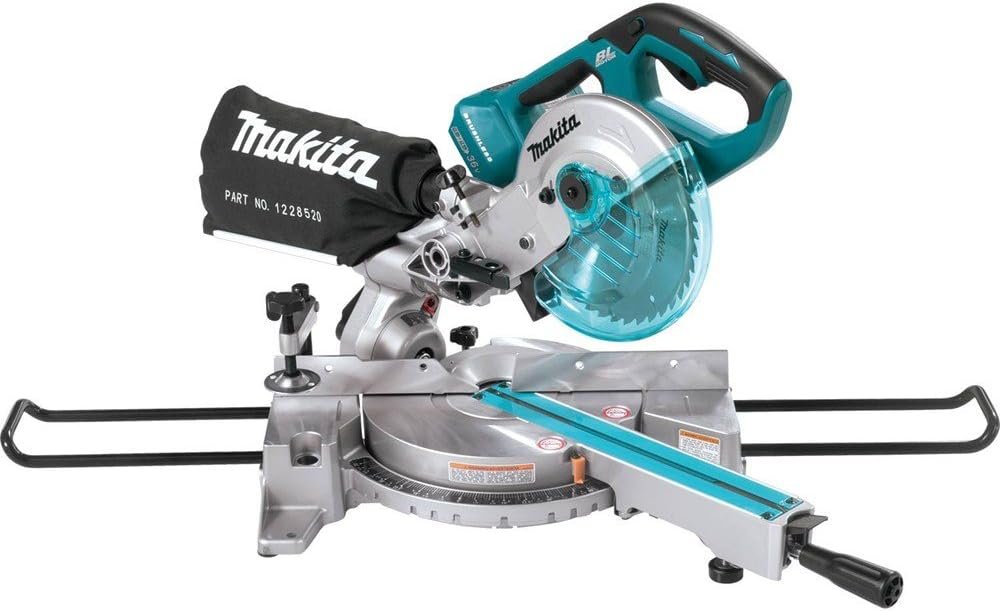 Makita XSL02Z 18V X2 LXT Lithium-Ion Brushless Cordless 7-1/2 Dual Slide Compound Miter Saw, Tool Only