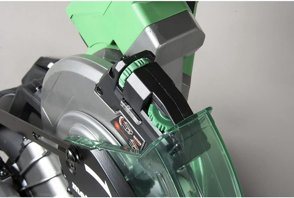 Metabo HPT 10-Inch Sliding Miter Saw | Zero Rear Clearance Slide System | Dual Bevel | Laser Marker | C10FSHCT