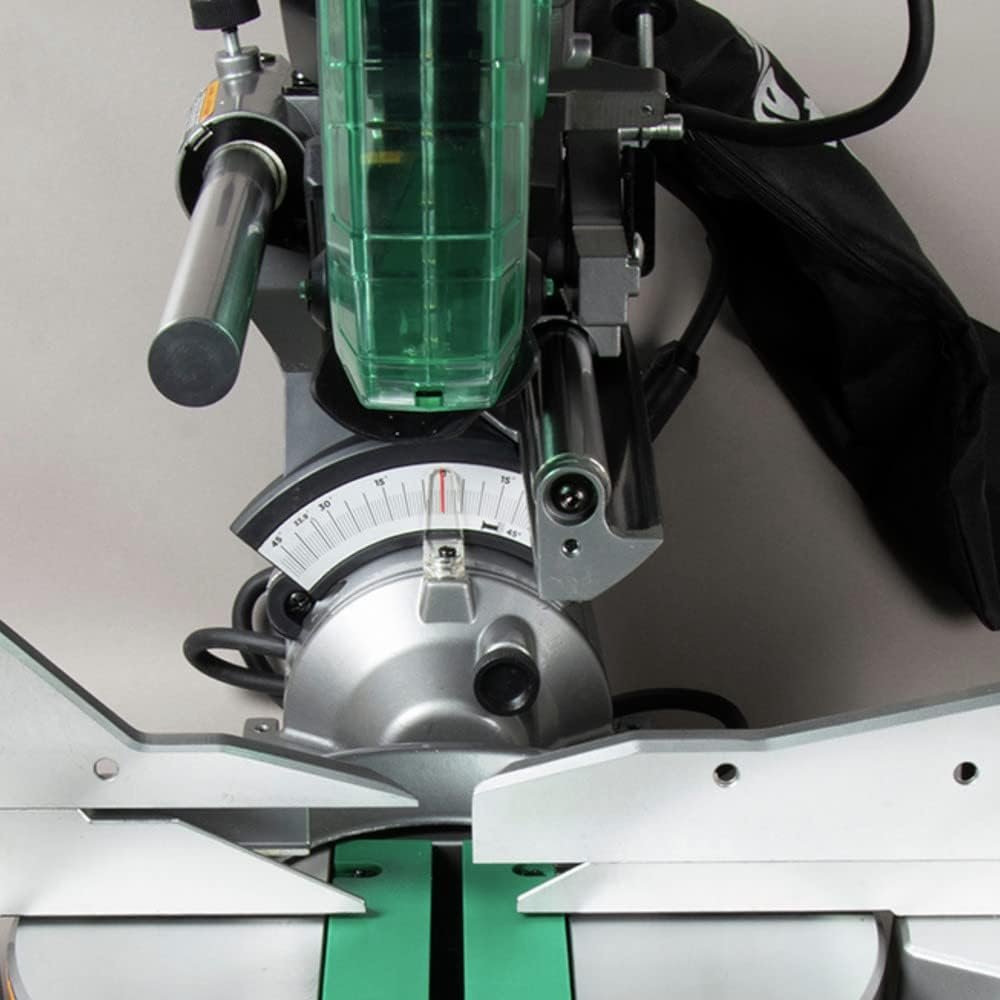 Metabo HPT 10-Inch Sliding Miter Saw | Zero Rear Clearance Slide System | Dual Bevel | Laser Marker | C10FSHCT