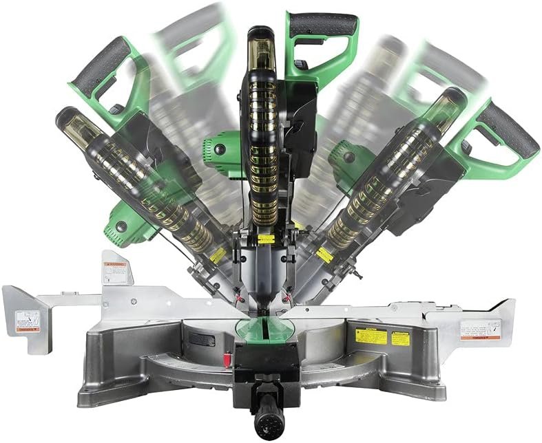 Metabo HPT C12FDHSM 15 Amp Dual Bevel 12 in. Corded Miter Saw with Laser Guide (Renewed)