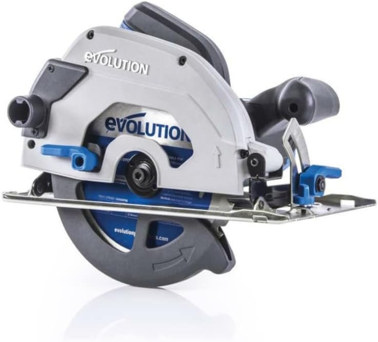 Metal Cutting 7.25” Circular Saw – Cut Metal, Saw Steel – 7 1/4” TCT Circular Saw Blade Included | 45 degree Bevel Cut | Dry-Cut Saw | 15 Amp Corded Evolution S185CCSL – Accurate. Powerful. Reliable.