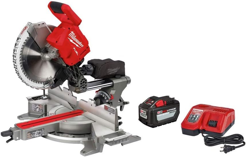 Milwaukee 2739-21HD M18 FUEL Li-Ion 12 in. Sliding Miter Saw Kit (12 Ah) New