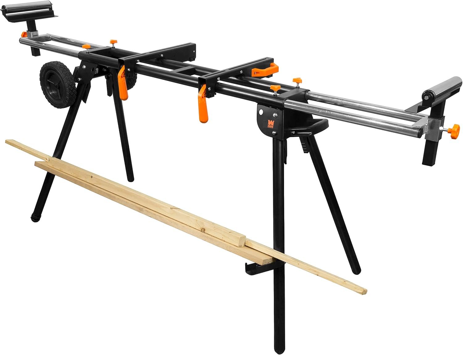 WEN Miter Saw Stand, Collapsible and Rolling with 3 Onboard Outlets (MSA330)  BL1080 10-Inch 80-Tooth Carbide-Tipped Ultra-Fine Finish Professional Woodworking Saw Blade for Miter Saws and Table Saws